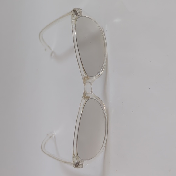 NWT small lady\'s fashion style w/clear frame &clear tinted mirrored lens eyewear